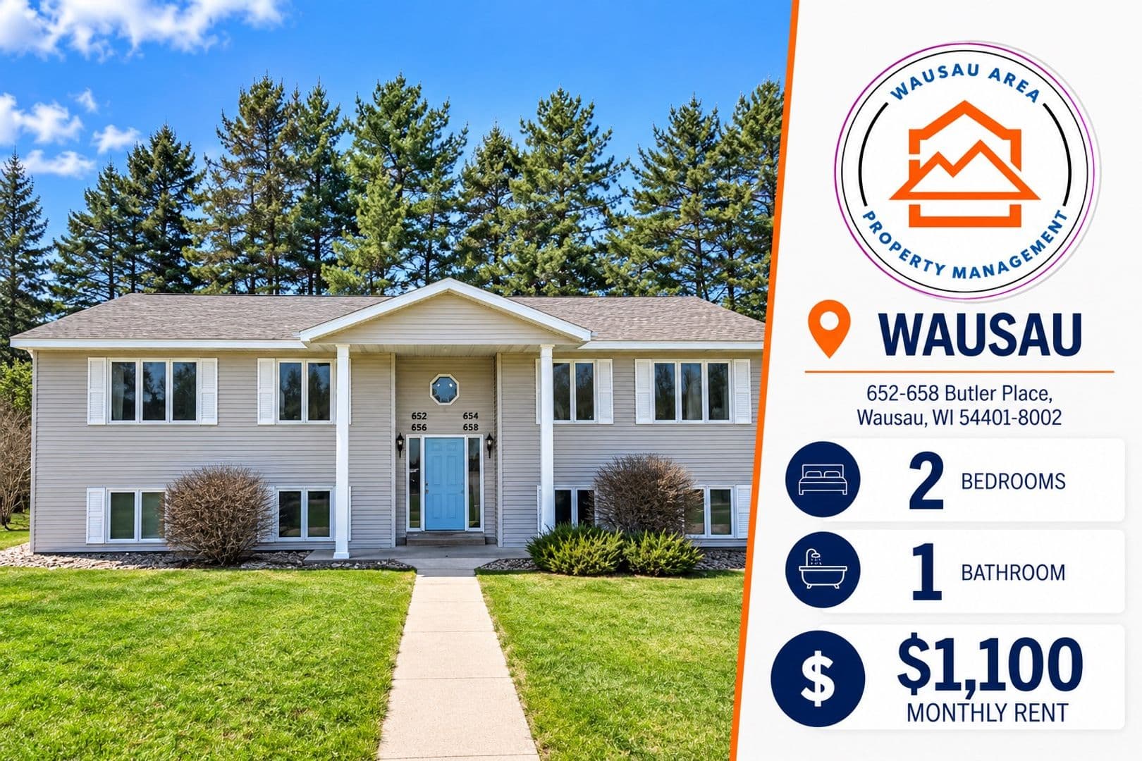 Wausau Apartment: 652-658 Butler Place