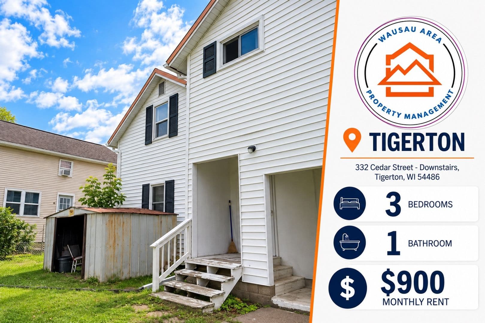 Tigerton Apartment: 332 Cedar Street