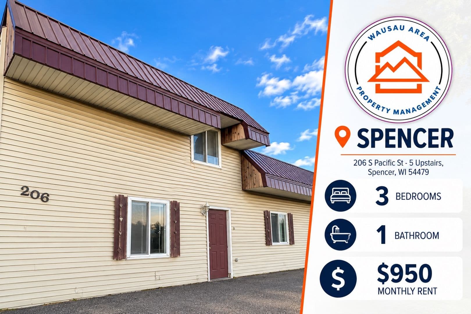 Spencer Apartment: 206 S Pacific St