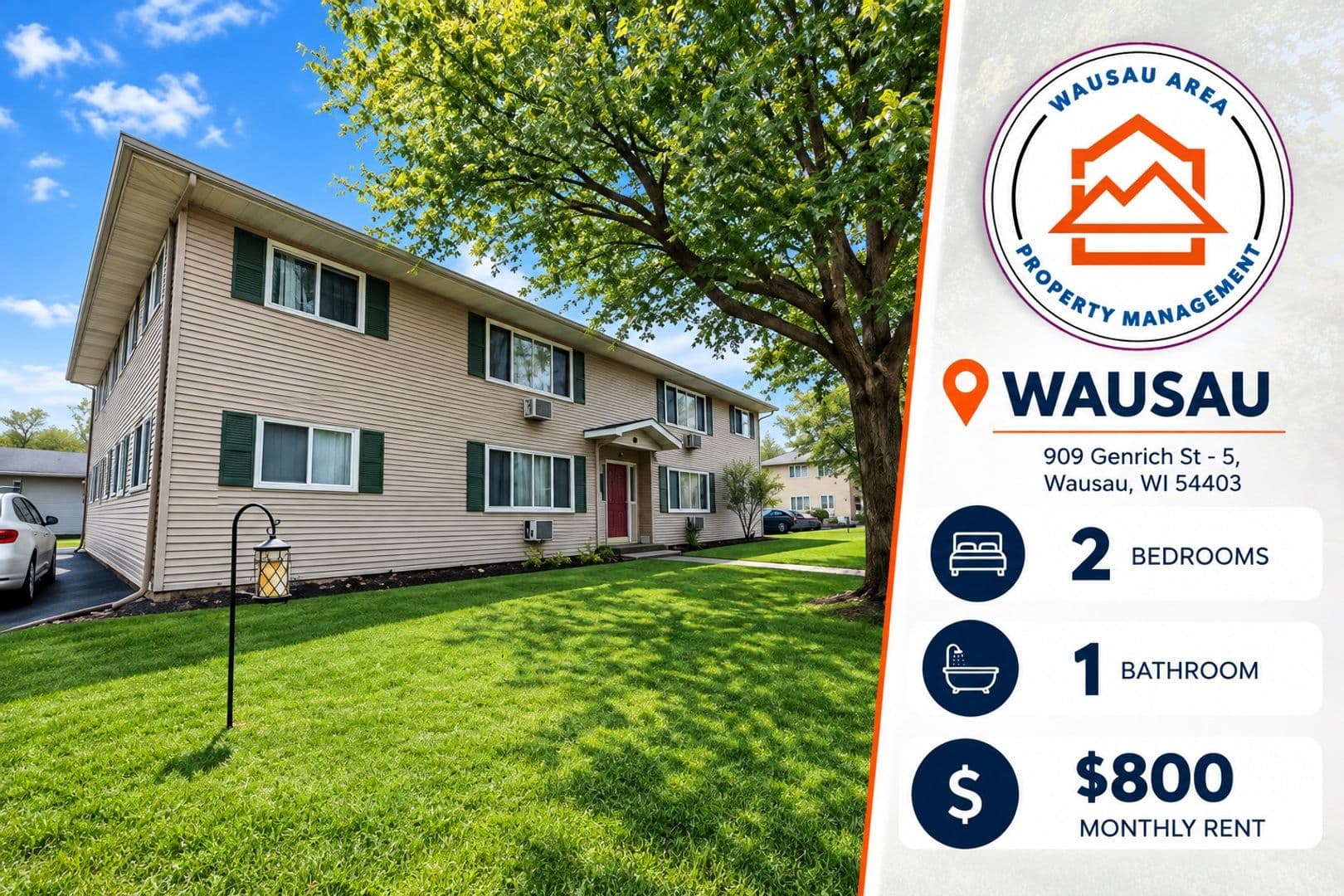 Wausau Apartment: 909 Genrich St
