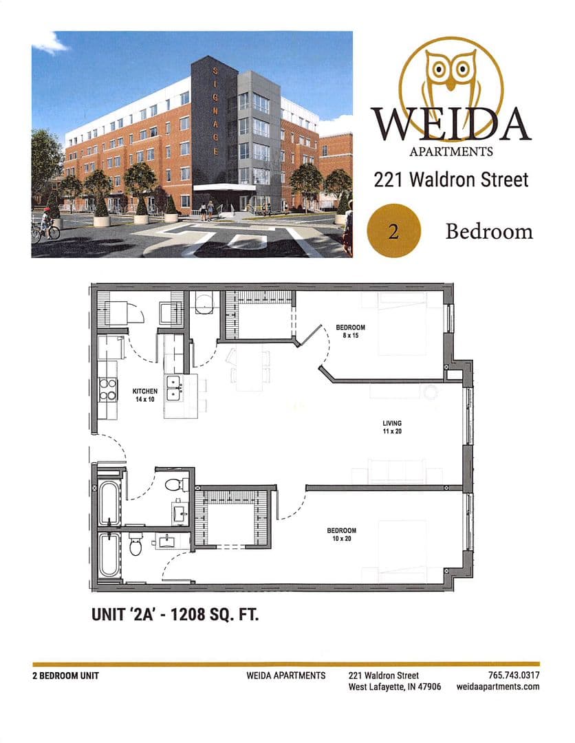 West Lafayette Apartment: 221 Waldron Street