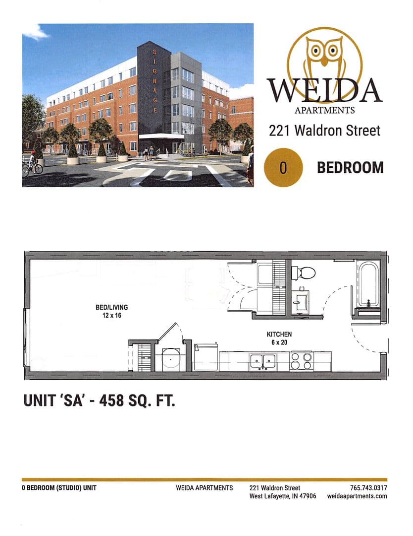 West Lafayette Apartment: 221 Waldron Street