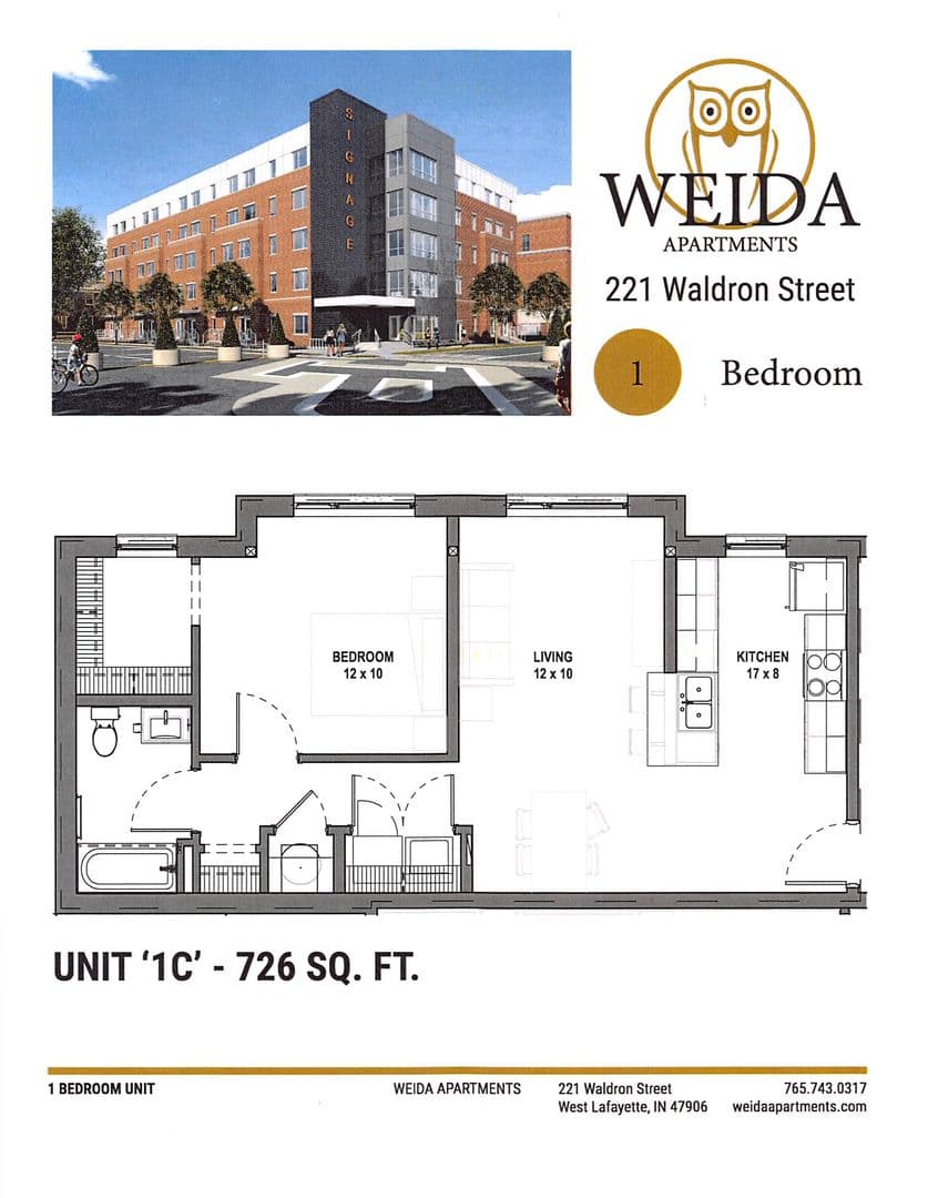 West Lafayette Apartment: 221 Waldron Street