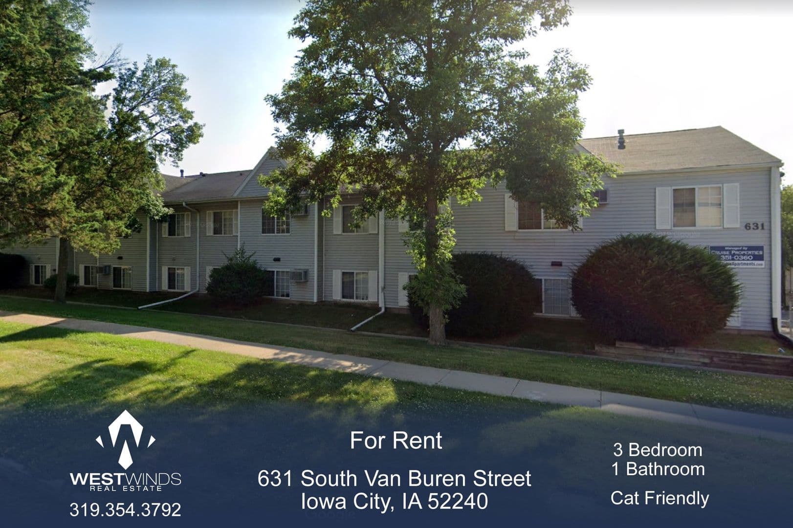 Iowa City Apartment: 631 S. Van Buren Street