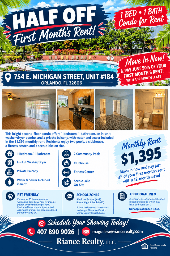 ORLANDO Condo: 754 E. MICHIGAN STREET, UNIT #184