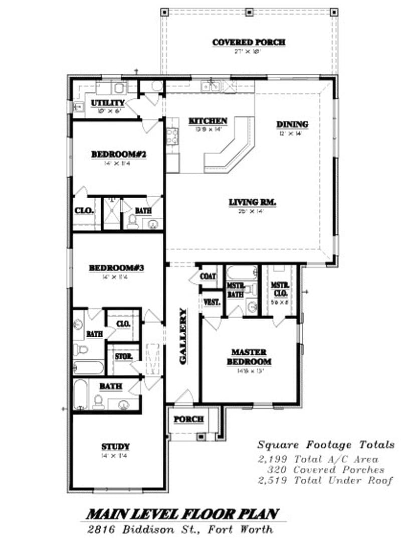 Fort Worth House: 2816 W Biddison Street