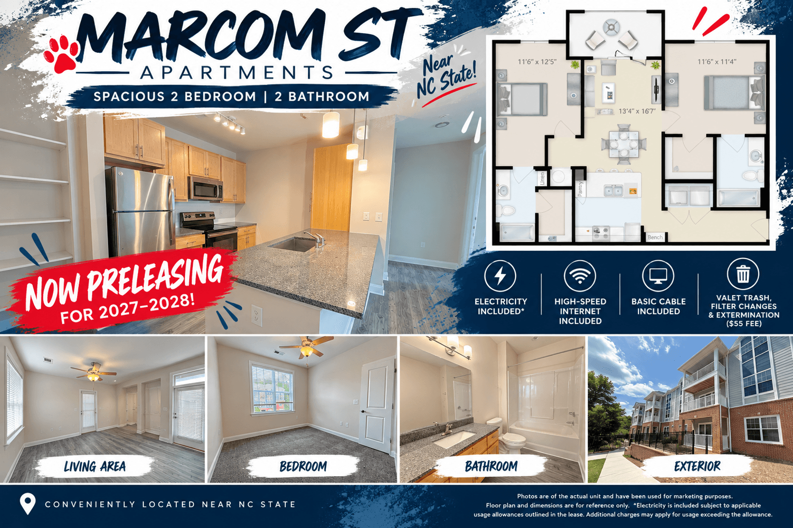 Raleigh Apartment: 1401 Stovall Dr Unit TBD