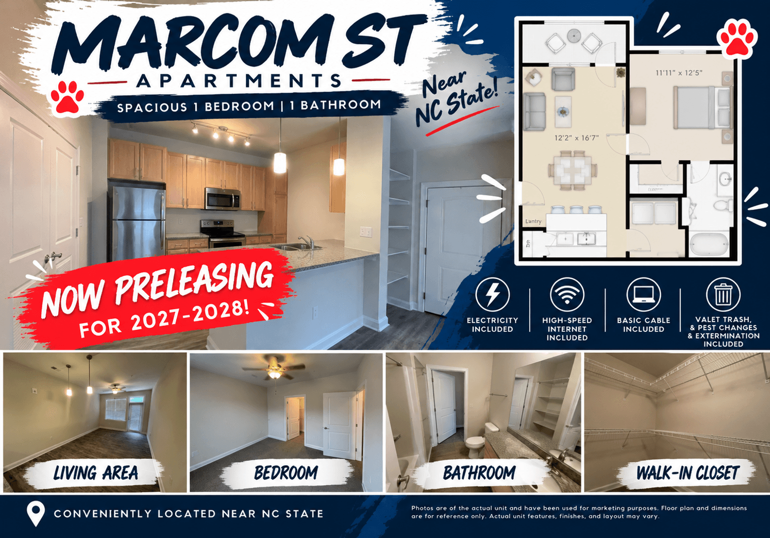 Raleigh Apartment: 1401 Stovall Dr Unit TBD