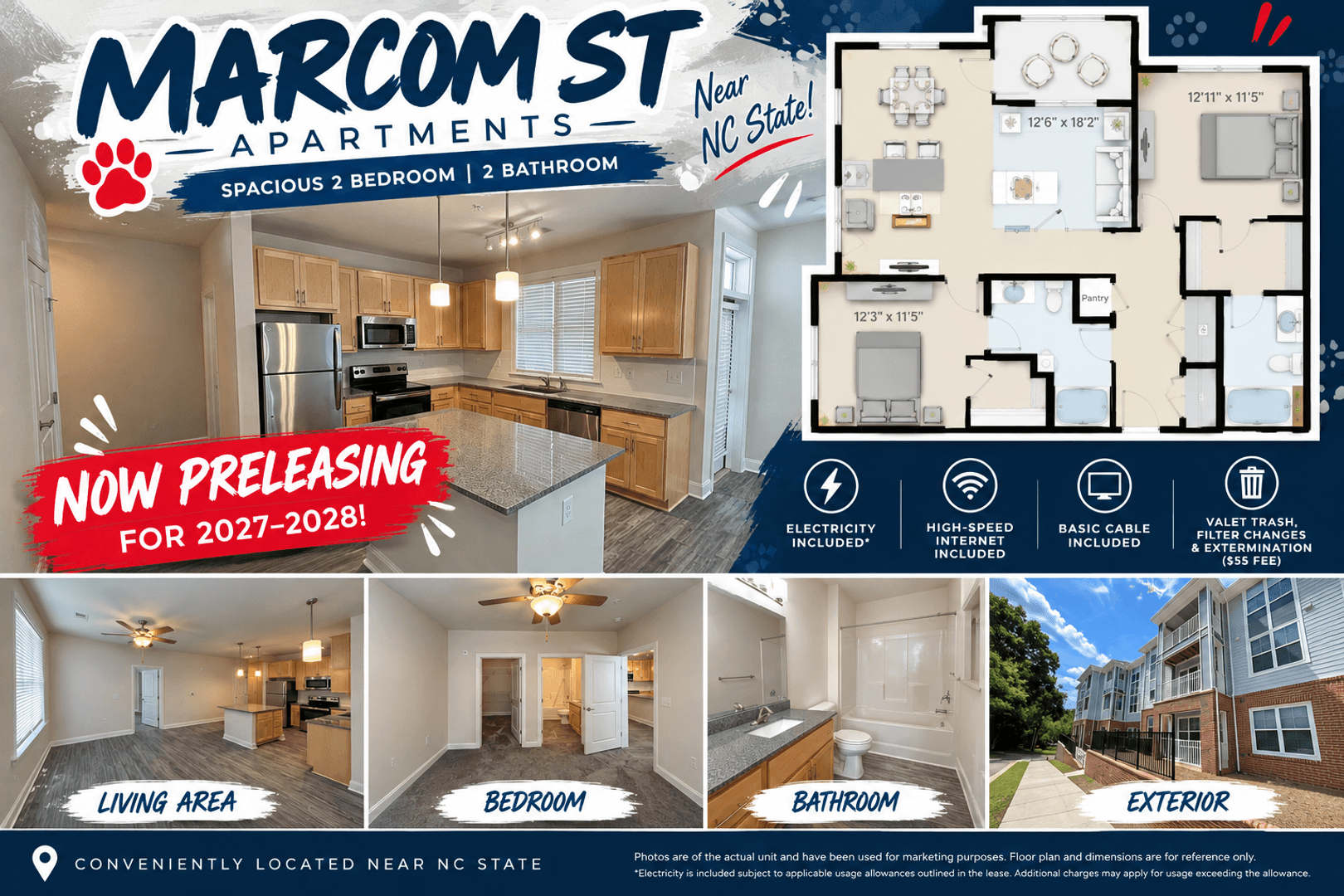 Raleigh Apartment: 1401 Stovall Dr Unit TBD