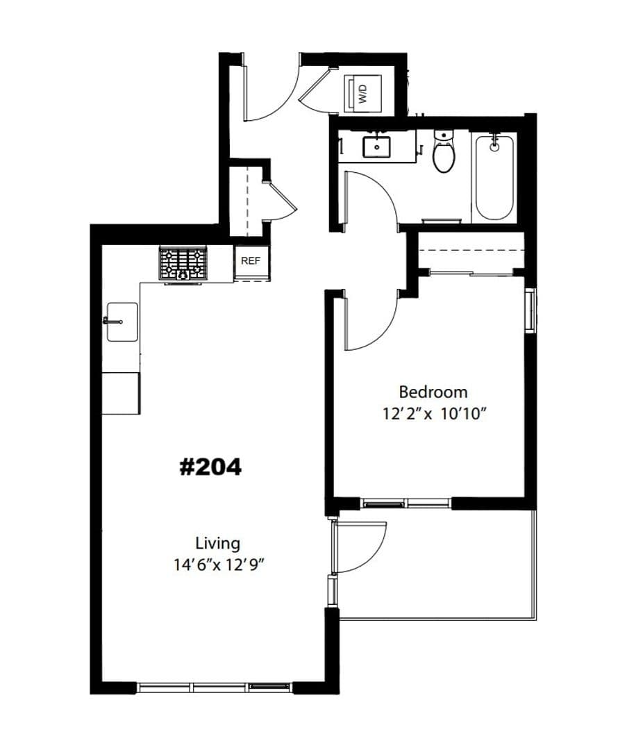 Washington Apartment: 1224 M St NW
