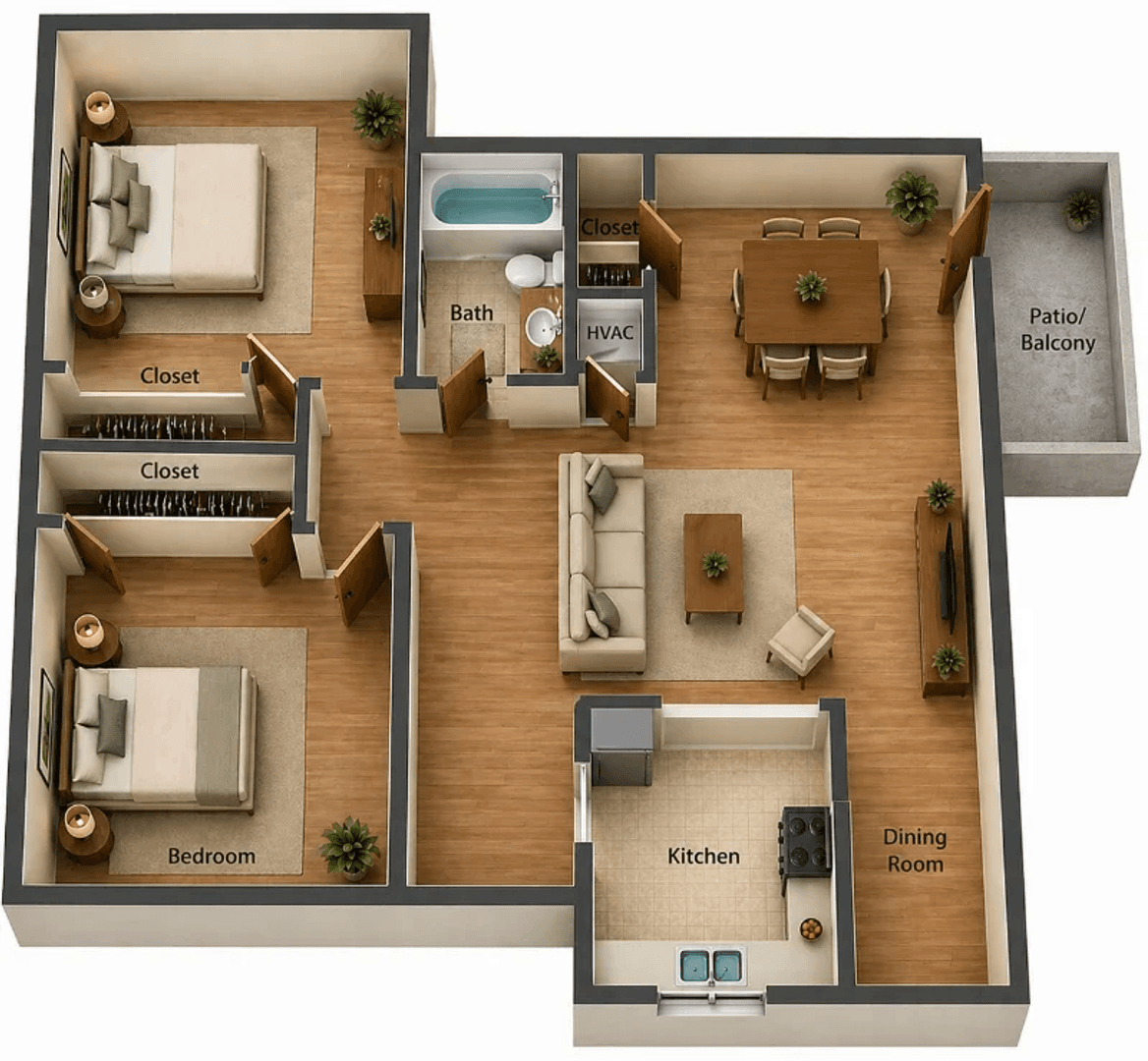 Tampa Apartment: 7903 Holly Lea Court
