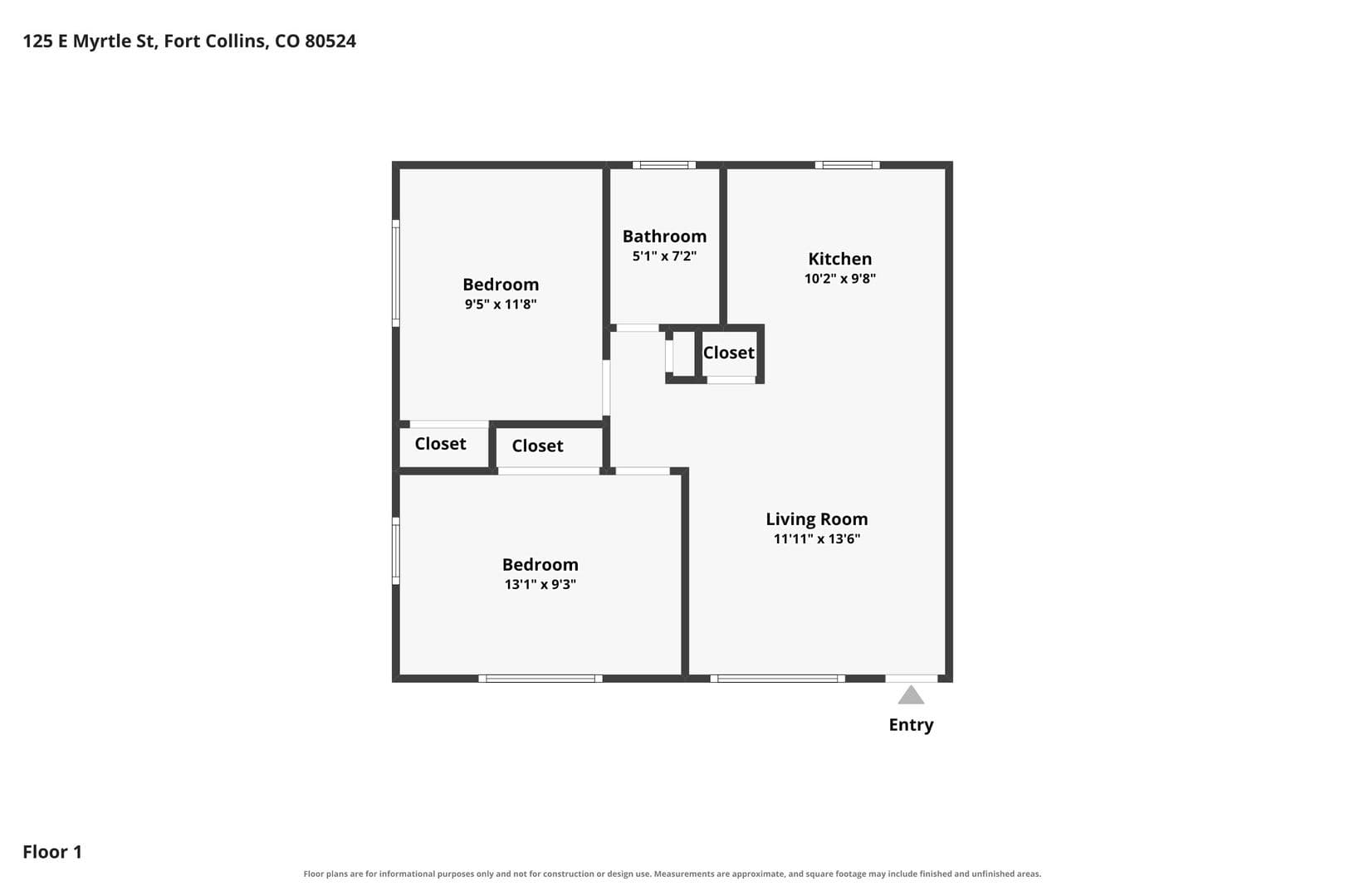 Fort Collins Apartment: 125 E Myrtle Street