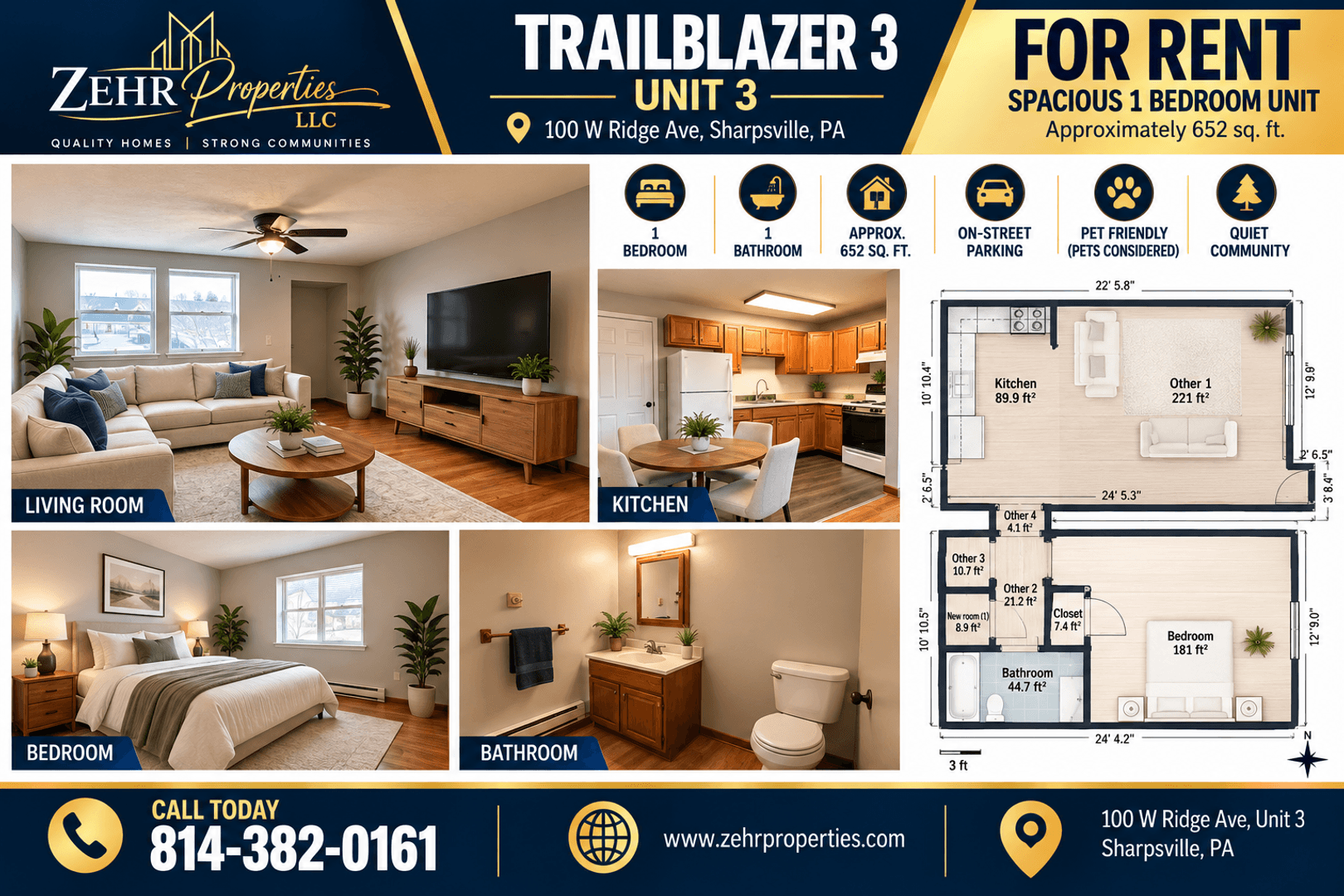 Sharpsville Apartment: 100 W Ridge Ave