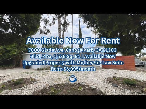Canoga Park House: 7000 Glade Ave