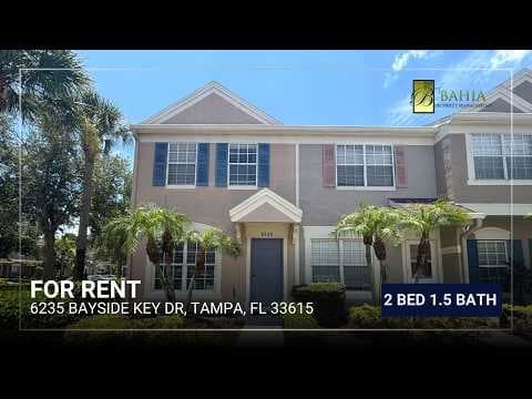Tampa Townhome: 6235 Bayside Key Dr