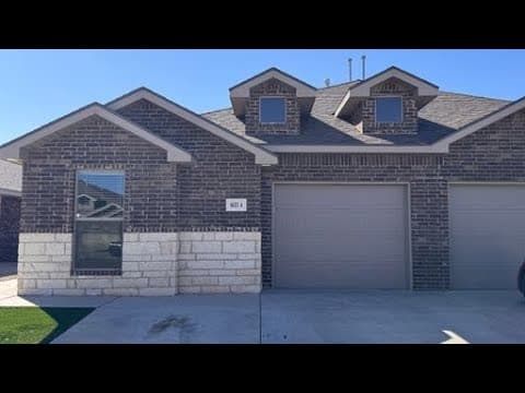 Lubbock Townhome: 1633 133rd St.