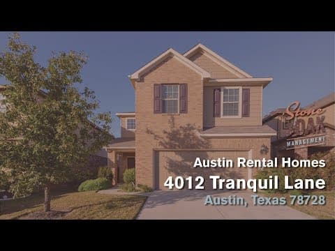 Austin House: 4012 Tranquil Lane