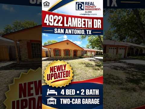 San Antonio House: 4922 Lambeth Dr