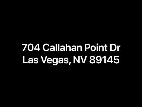 Las Vegas House: 704 Callahan Point Dr