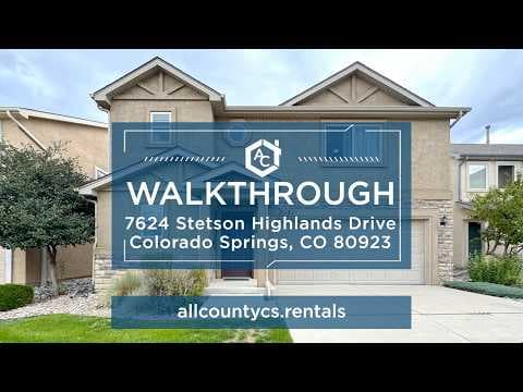 Colorado Springs House: 7624 Stetson Highlands Drive