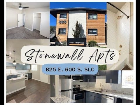 Salt Lake City Apartment: 825 E 600 S