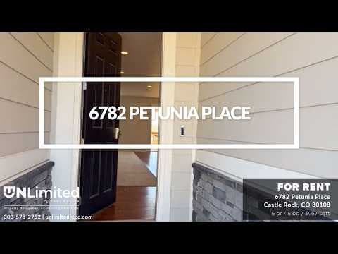 Castle Rock House: 6782 Petunia Place