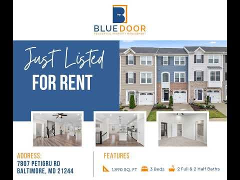Baltimore Townhome: 7807 Petigru Rd