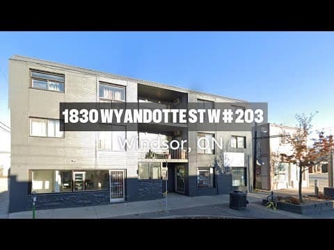 Windsor Condo: 1830 Wyandotte St W Unit 203