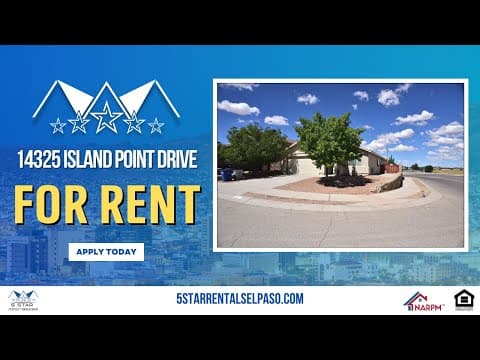 El Paso House: 14325 Island Point Drive