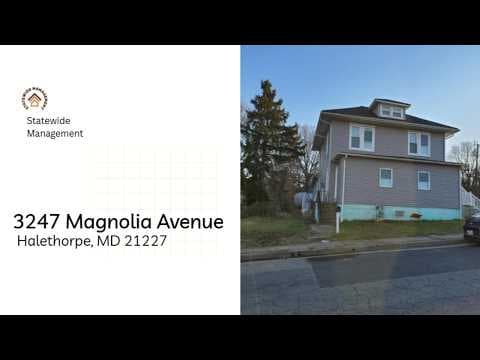Halethorpe Condo: 3247 Magnolia Avenue