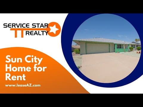 Sun City House: 17230 N Palo Verde Dr