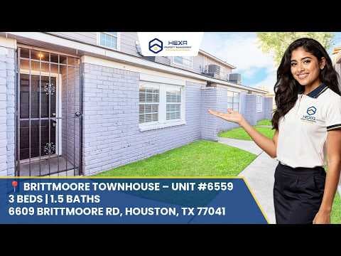 Houston Townhome: 6557 Brittmoore Rd