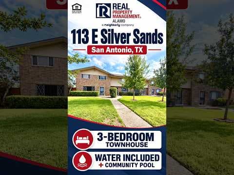 San Antonio Townhome: 113 E Silver Sands