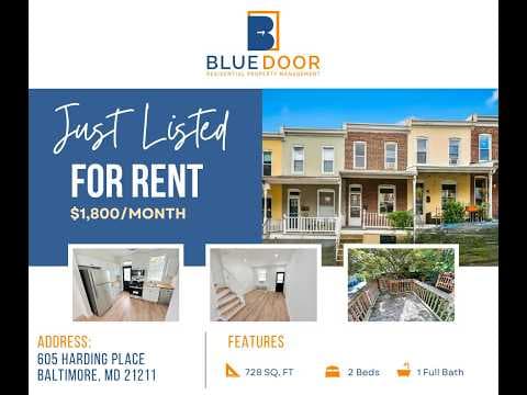 Baltimore Townhome: 605 Harding Place