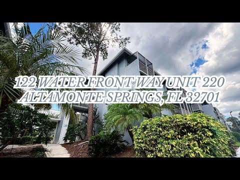 Altamonte Springs Condo: 122 Water Front Way