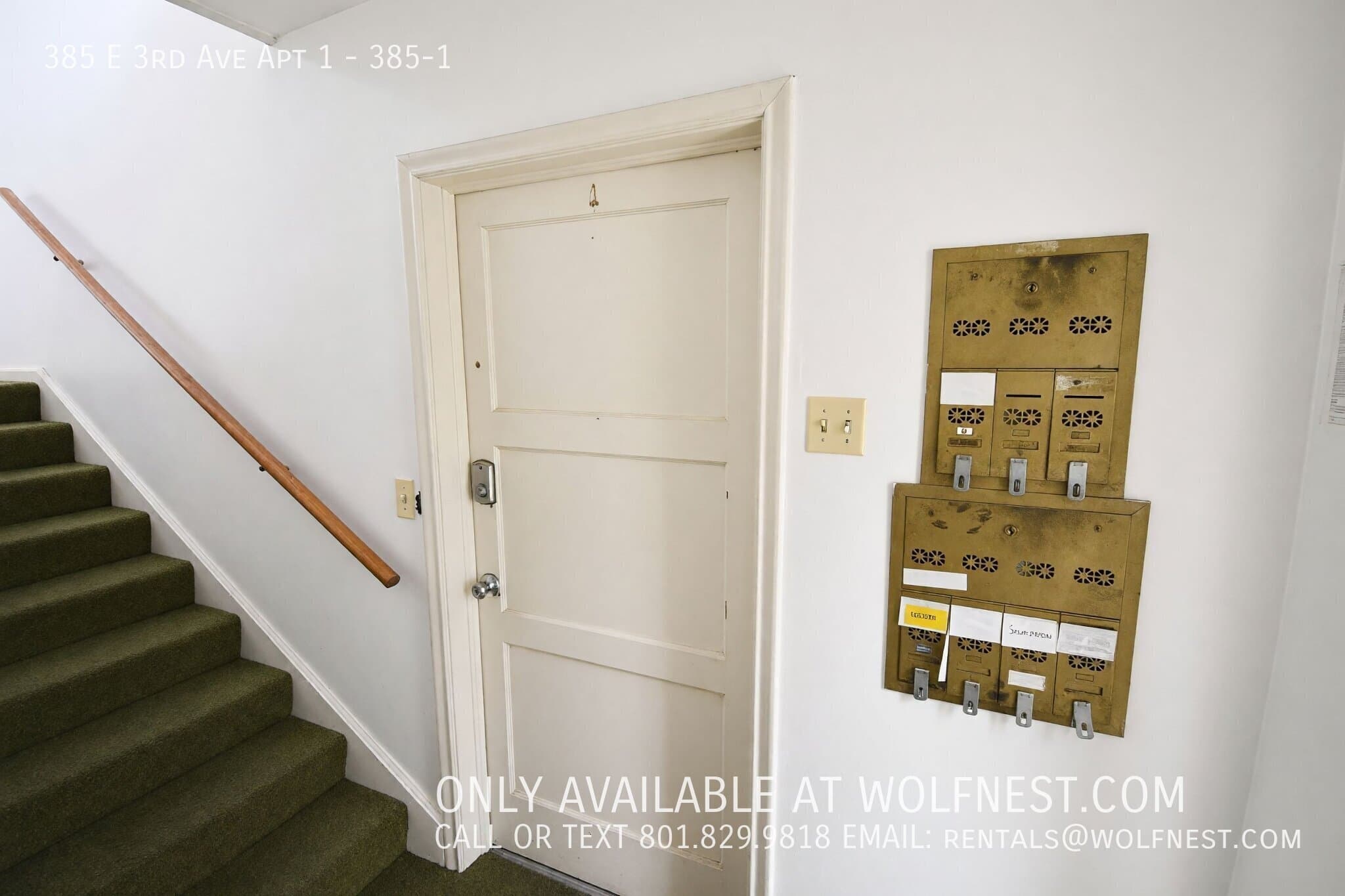 Salt Lake City Apartment: 385 E 3rd Ave