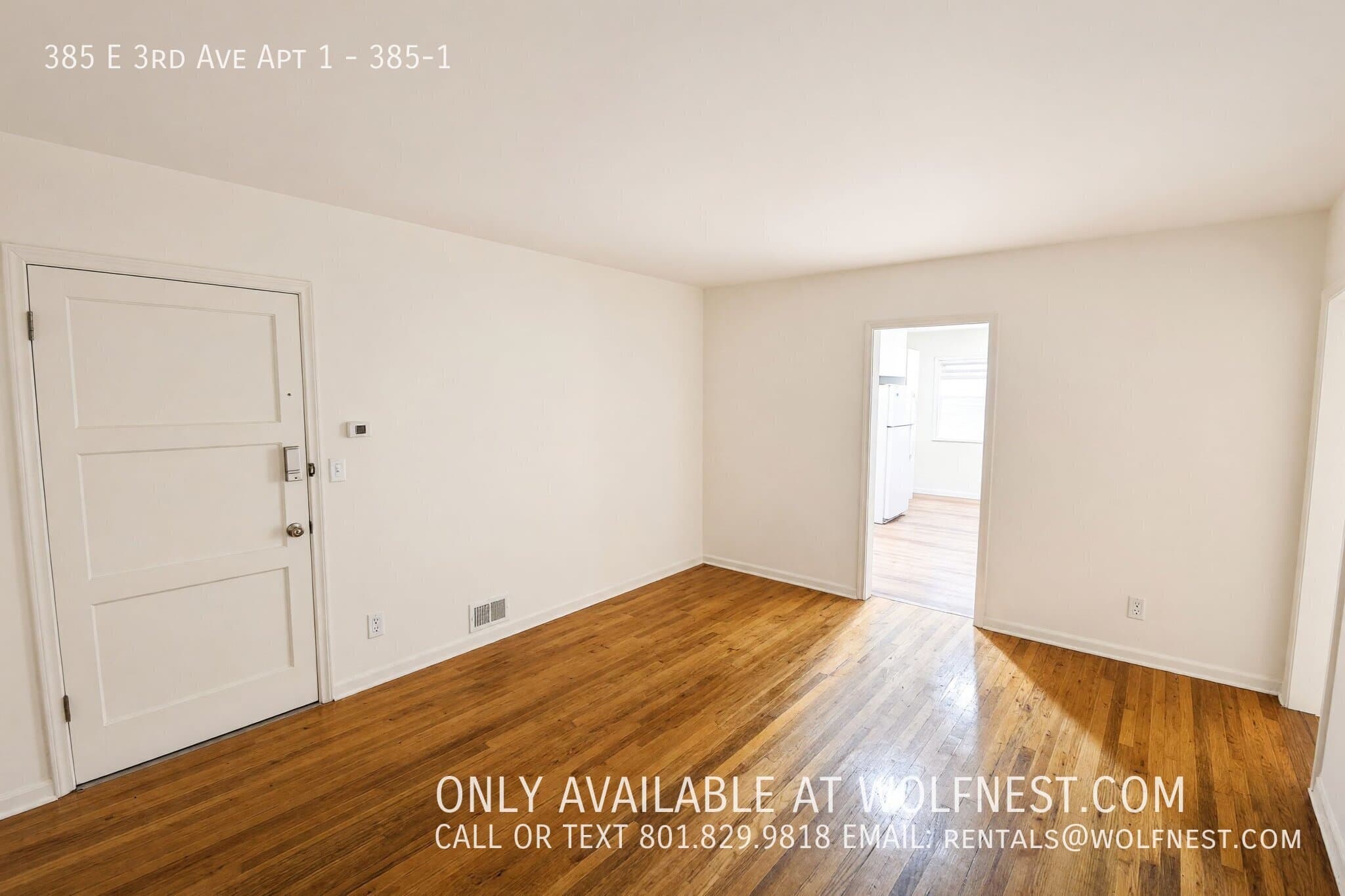 Salt Lake City Apartment: 385 E 3rd Ave