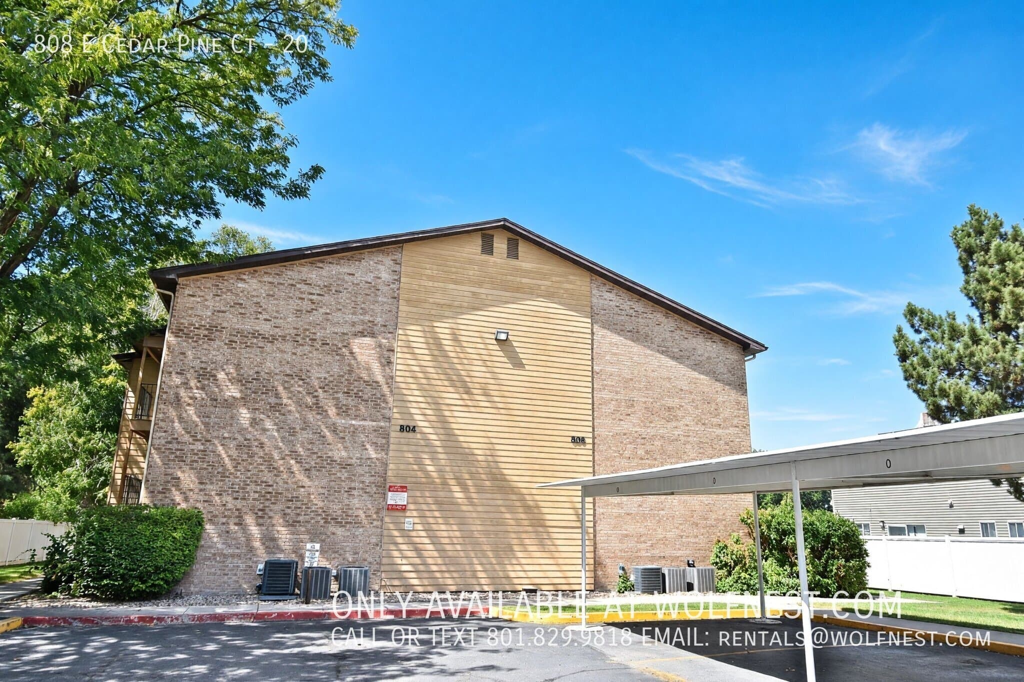 Salt Lake City Condo: 808 E Cedar Pine Ct