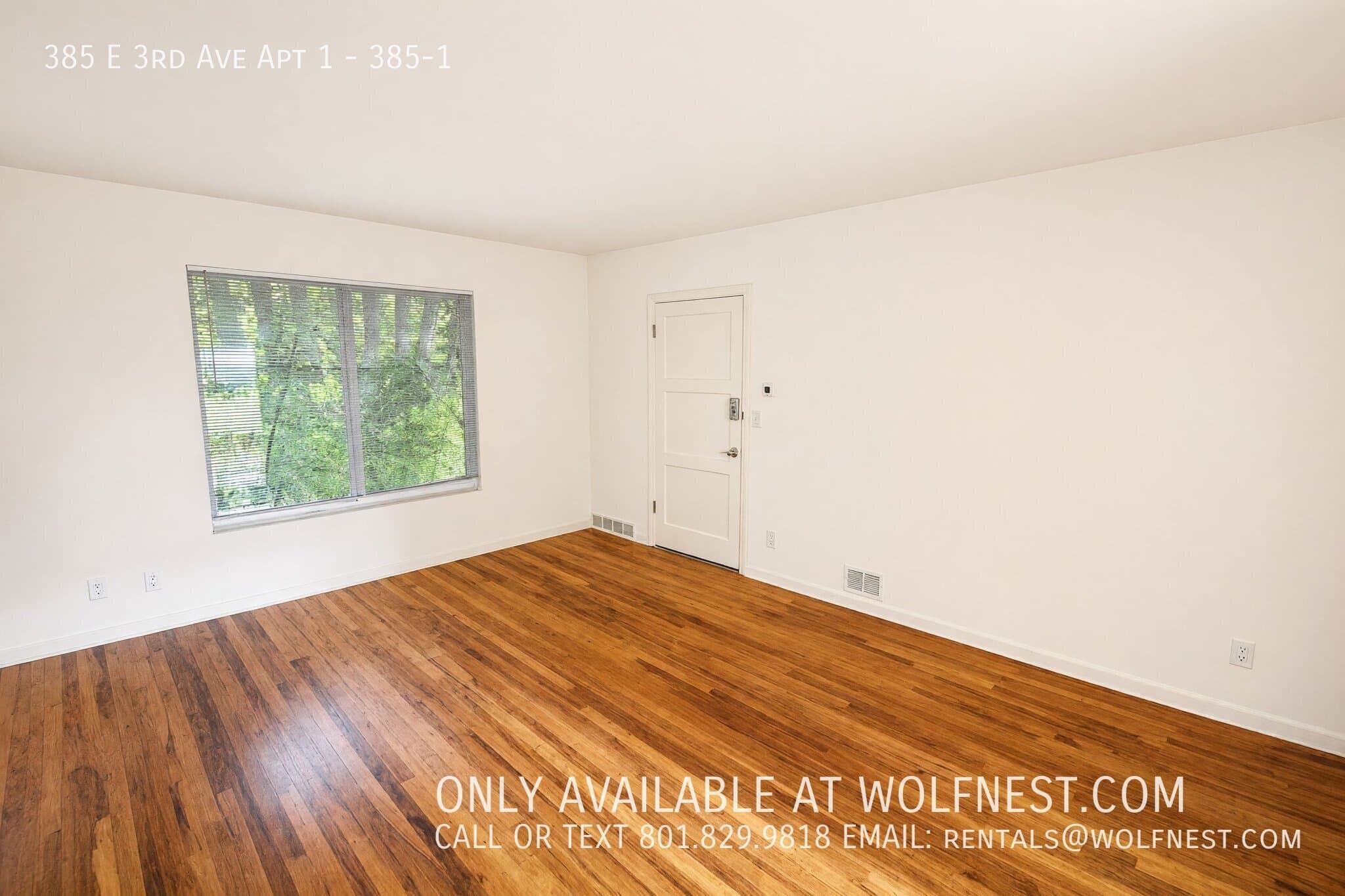 Salt Lake City Apartment: 385 E 3rd Ave