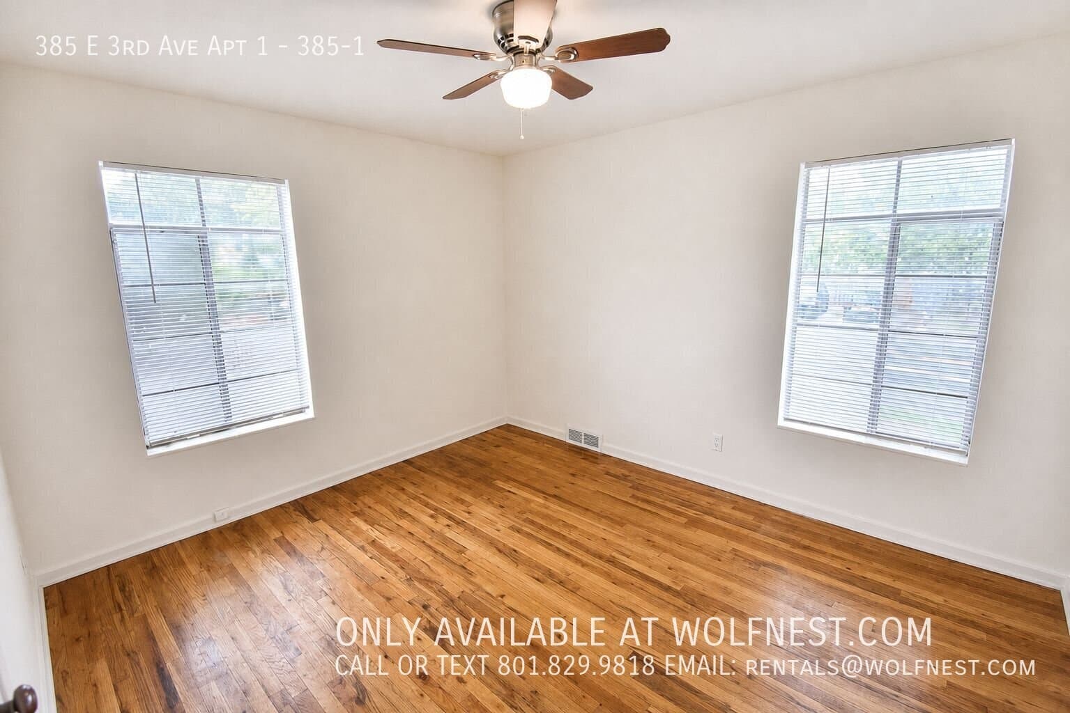 Salt Lake City Apartment: 385 E 3rd Ave