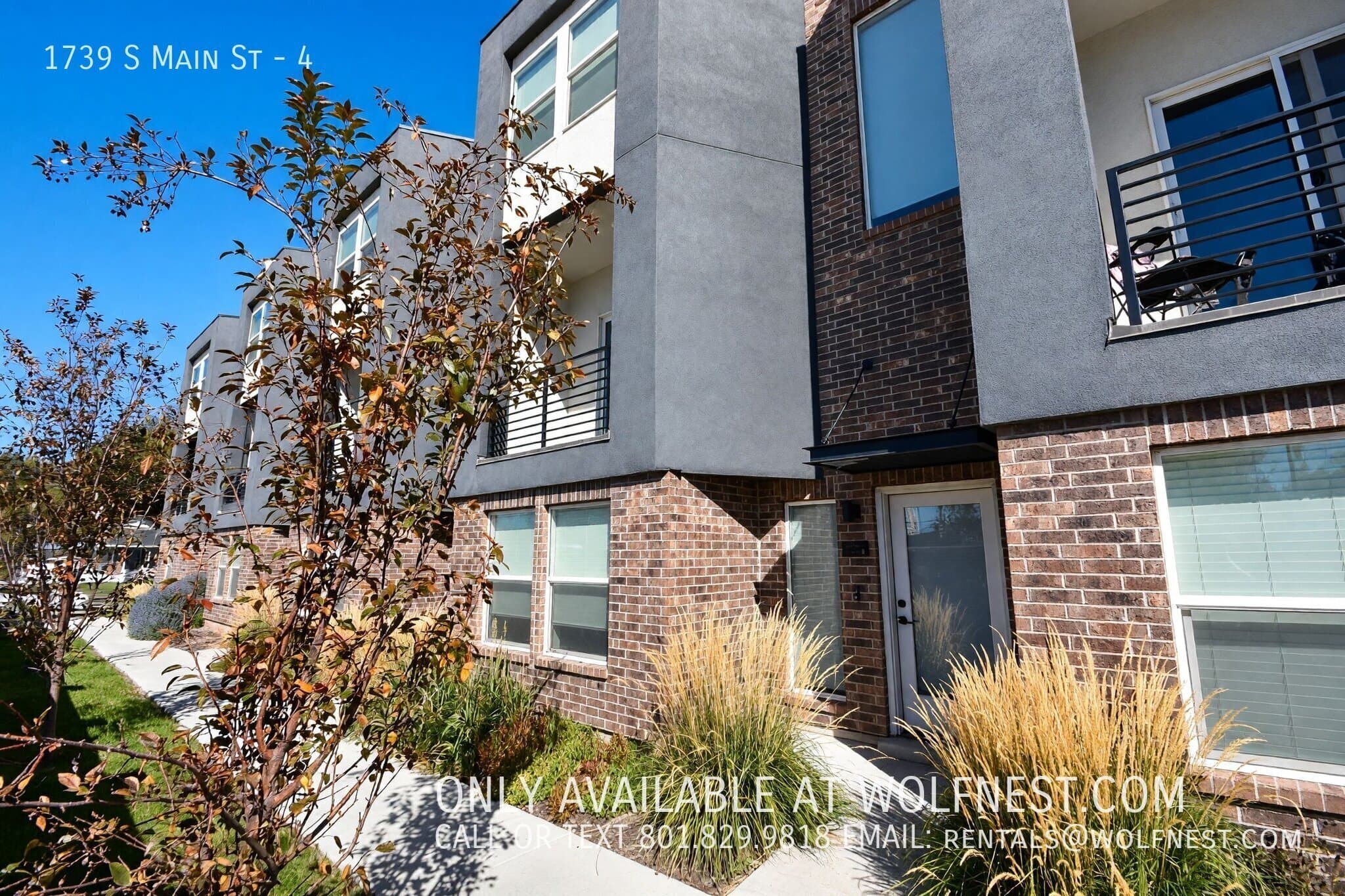 Salt Lake City Townhome: 1739 S Main St