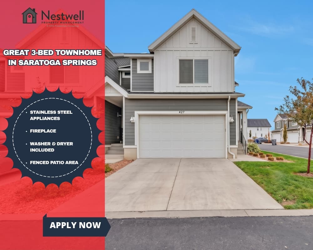 Saratoga Springs Townhome: 427 S Fox Chase Ln