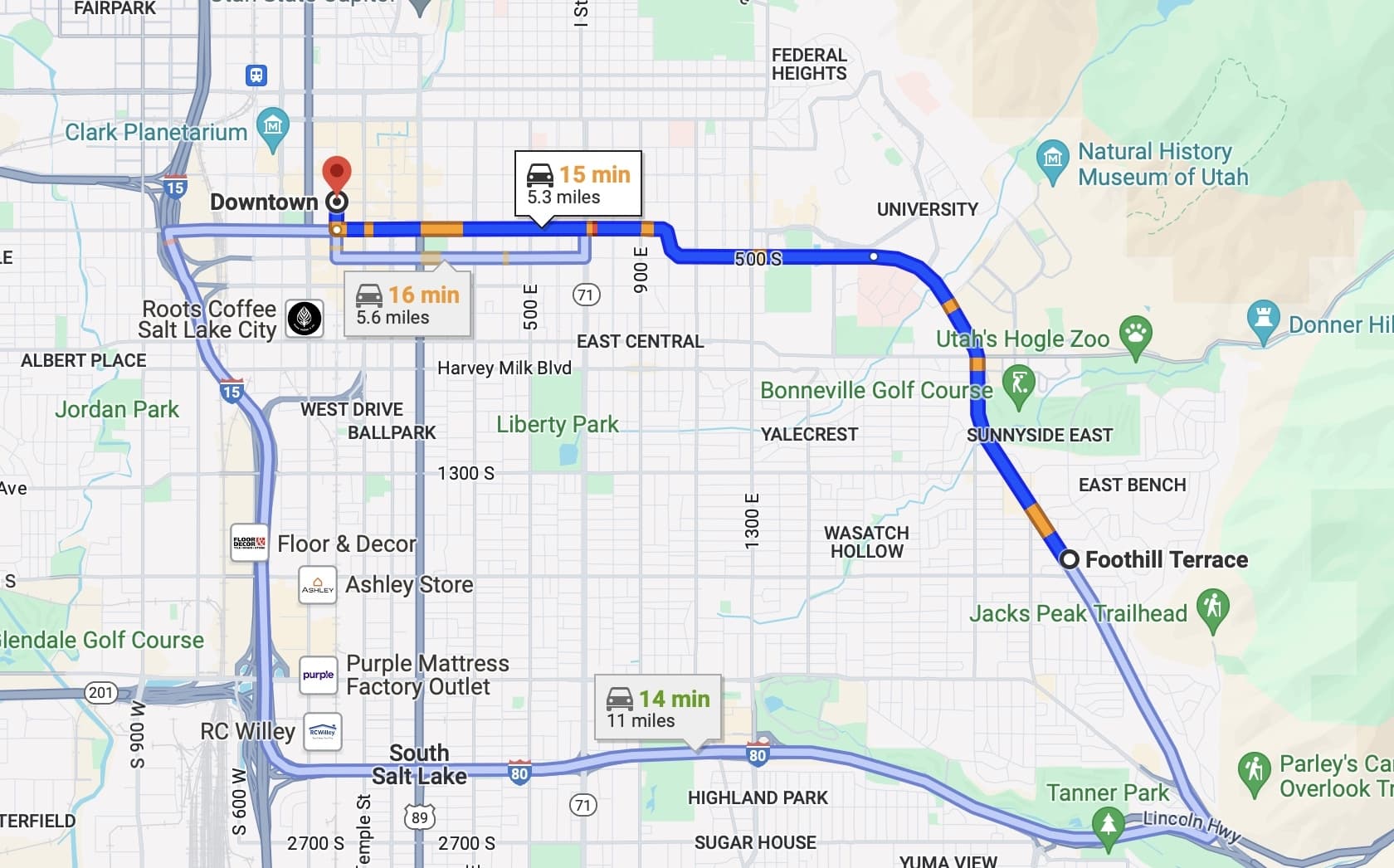Salt Lake City Apartment: 1599 S Foothill Dr