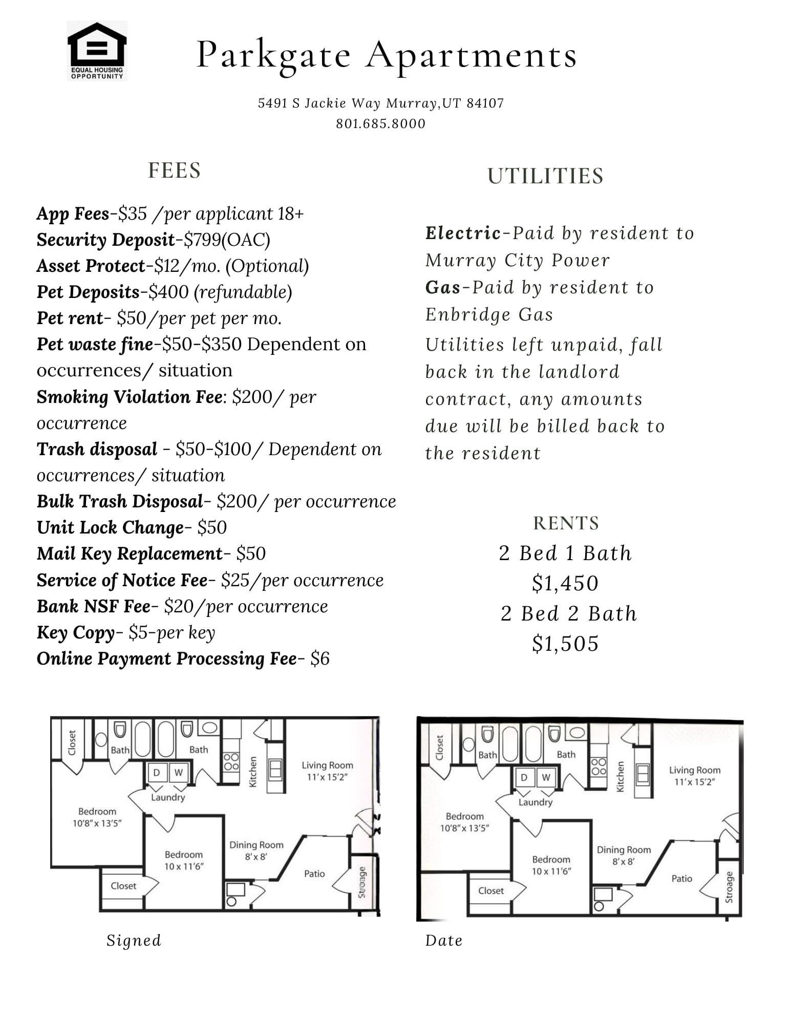 Murray Apartment: 5491 S Jackie Way