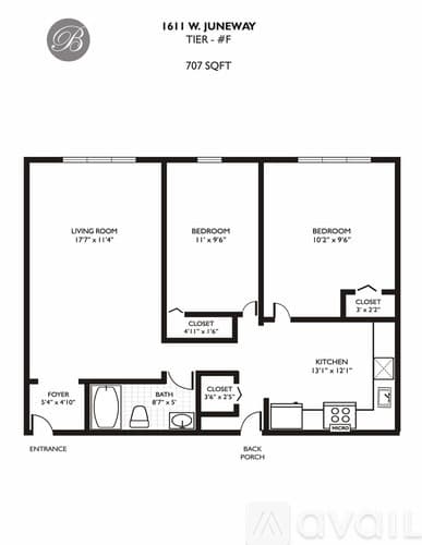 Chicago Apartment: 1611 W Juneway Terrace
