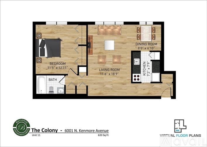 Chicago Apartment: 6001 N Kenmore Ave