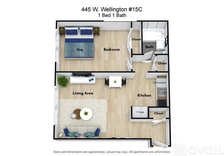 Chicago Apartment: 445 W Wellington Ave