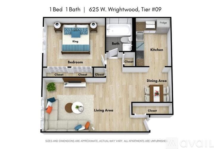 Chicago Apartment: 625 W Wrightwood Ave