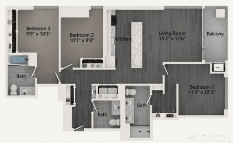 Chicago Apartment: 1356 West Randolph Street