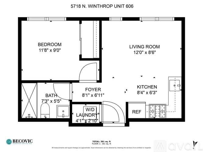Chicago Apartment: 5718 N Winthrop Ave